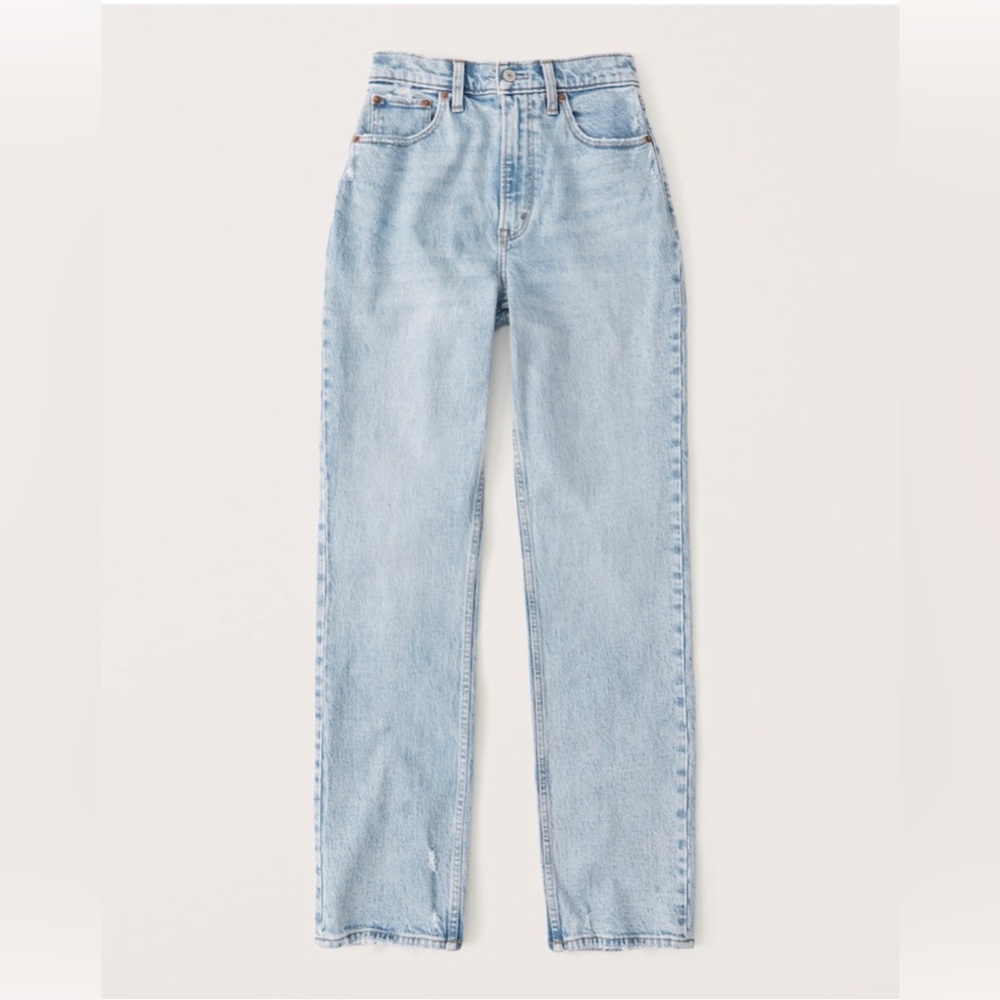 Abercrombie Curve Love Ultra High Rise 90s Straight Jean